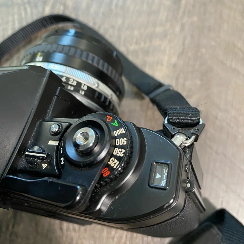 Nikon FG 35mm SLR Film Camera w/Nikon 50mm 1:1.8 Lens